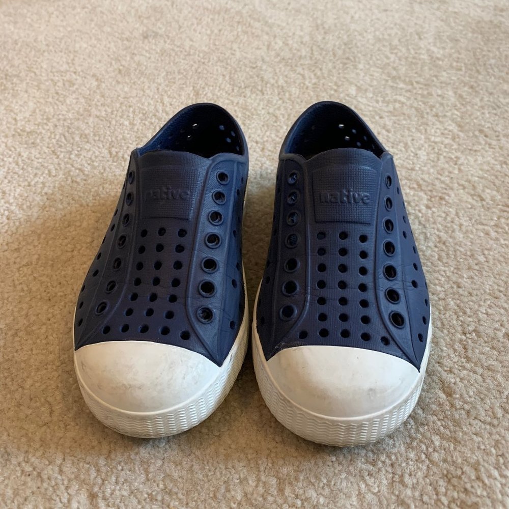 Native Kid's Jefferson Slip-On Sneaker Navy Size 9